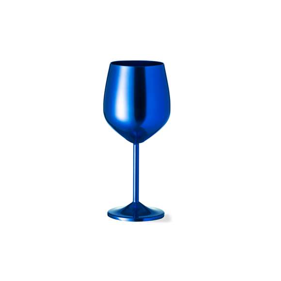 Copa de 540 ml de capacidad fabricada en aluminio y disponible en variada gama de colores metalizados. Presentada en atractiva caja individual de diseño kraft.