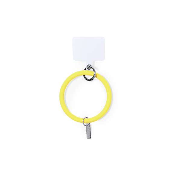 Original pulsera portamóvil en flexible silicona, adaptable para todo tipo de muñecas. Con accesorio de transporte para situar entre la funda y el smartphone. Con accesorio metálico especial para marcar en láser y amplia zona de marcaje en PP. Disponible en variada gama de colores.