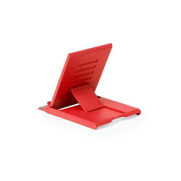 Soporte con espejo para smartphone y tablet fabricado en resistente ABS. Incluye 2 antislips de silicona y 6 posiciones. De diseño compacto y plegable para poder llevarlo a cualquier lado. Disponible en amplia gama de colores. Presentado en caja de diseño kraft.