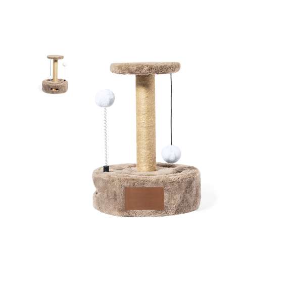 Divertido parque de juegos para mascotas. Original recreo para mascotas, incluye una base con huecos para esconder sorpresas únicas que descubrirán jugando. Incluye un relajante rascador y dos pelotas para una diversión continua. También es perfecto para el descanso gracias a su forro de suave pelo. Presentado en una caja individual kraft.