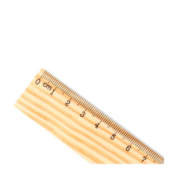 Practica regla de 30cm fabricada en madera. Herramienta perfecta para mediciones precisas, combinando diseño ecológico y practicidad.
