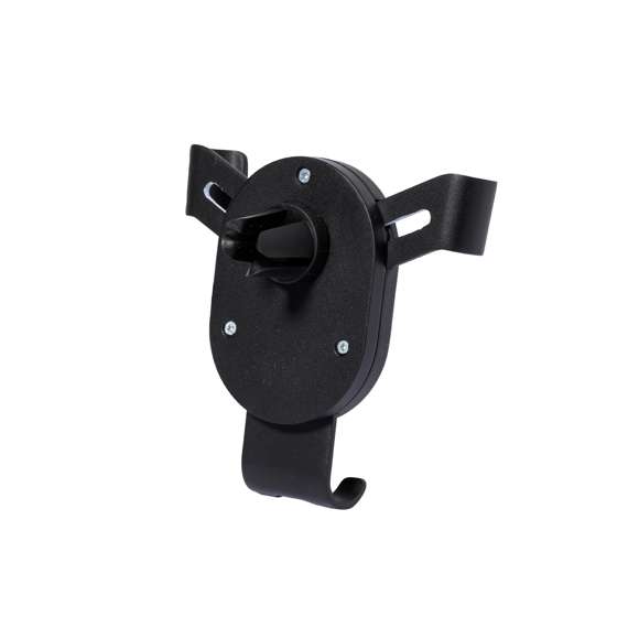 Ingenioso soporte para smartphone de diseño minimalista y especialmente diseñado para smartphones tamaño XXL. Elegante diseño negro con detalles en bambú, con sistema de fijación universal que se adapta por el propio peso del teléfono, ajustando las pinzas de agarre una vez que se sitúa el dispositivo en el soporte, con base rotatoria 360º. Para rejilla de ventilación del automóvil y con frontal especialmente diseñado para marcaje. Presentado en caja de diseño kraft. Materiales como el bambú fomentan la utilización de materias primas naturales, reduciendo las emisiones contaminantes. Proviene de una planta de gran resistencia y versatilidad, con crecimiento y regeneración rápidos, siendo una excelente alternativa al uso de madera tradicional.