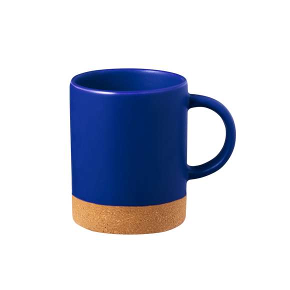 Taza de cerámica con 350 ml de capacidad. Distinguido diseño en combinación de cerámica con corcho, disponible en variada gama de colores mate. Presentada en caja individual acabado kraft.Elaborado con elementos vegetales para así fomentar la utilización de materias primas naturales y reducir las emisiones contaminantes.