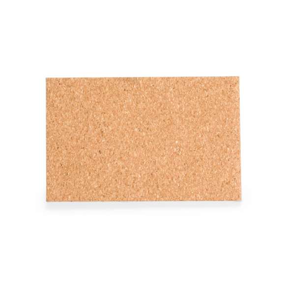 Espejo plegable 1X fabricado en corcho. Práctico espejo portátil recubierto de suave corcho con solapa para proteger el cristal y función de soporte para apoyarlo cómodamente. Presentado en una caja individual de diseño kraft.