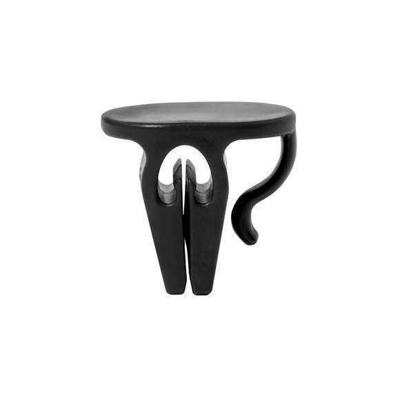 Práctica pinza portavasos fabricada en resistente ABS. Fácil de usar y adaptable a cualquier vaso. Con una superficie plana especial para personalización. Disponible en una variada gama de colores.