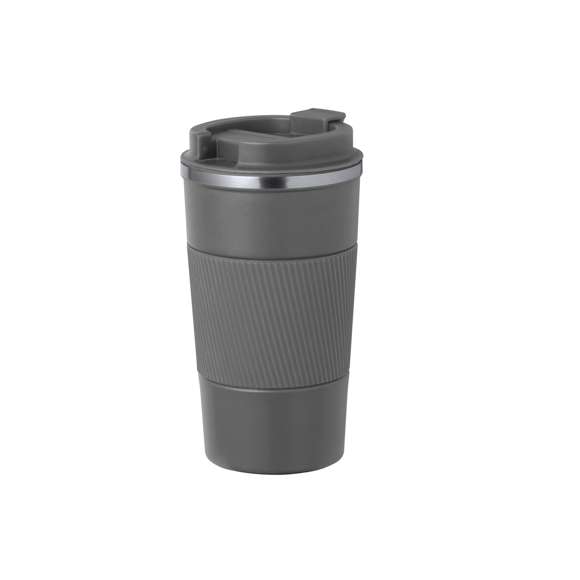 Vaso térmico fabricado en acero inox de doble pared y 400 ml de capacidad de color mate. Con dosificador en tapa y abrefácil, banda de silicona a juego y base antideslizante, libre de BPA. Es ideal para tener en tu escritorio, mesa o en cualquier superficie donde disfrutar tranquilamente de tu bebida favorita.