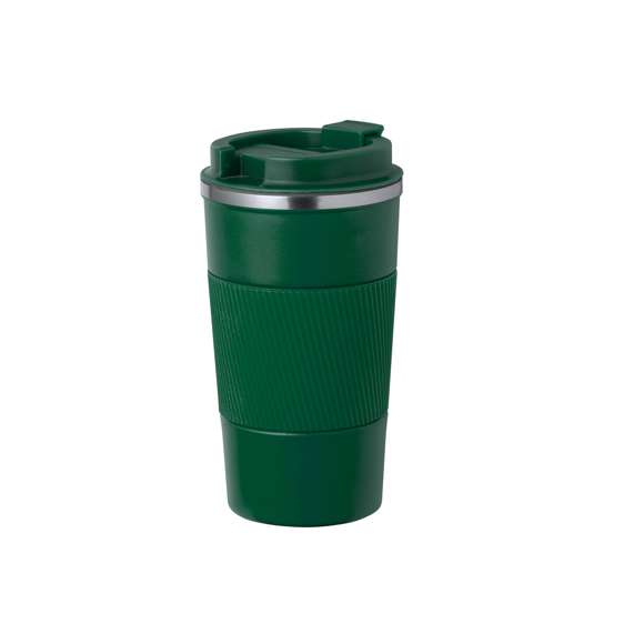 Vaso térmico fabricado en acero inox de doble pared y 400 ml de capacidad de color mate. Con dosificador en tapa y abrefácil, banda de silicona a juego y base antideslizante, libre de BPA. Es ideal para tener en tu escritorio, mesa o en cualquier superficie donde disfrutar tranquilamente de tu bebida favorita.