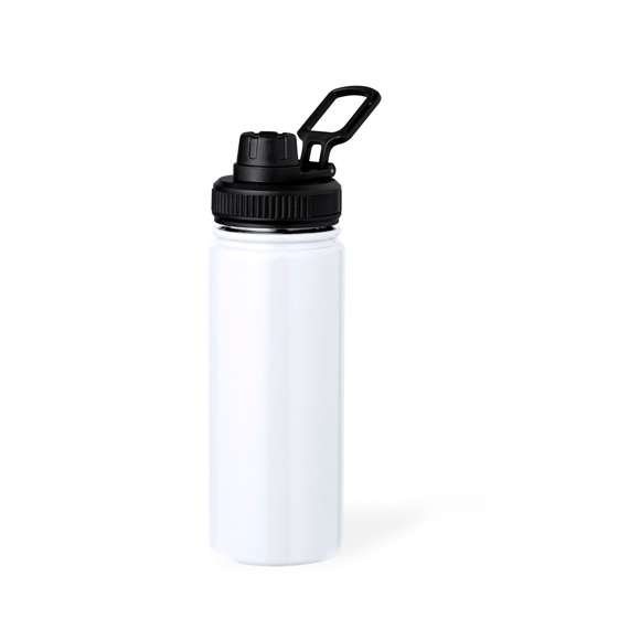 Bidón térmico de acero inox, con doble pared y 550 ml de capacidad. Incluye tapa de cierre a rosca para un óptimo sellado, con dosificador y asa para transporte ajustable. Disponible en variada gama de colores y presentado en atractiva caja de diseño kraft.
