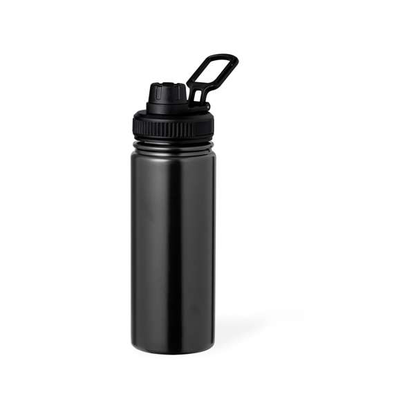 Bidón térmico de acero inox, con doble pared y 550 ml de capacidad. Incluye tapa de cierre a rosca para un óptimo sellado, con dosificador y asa para transporte ajustable. Disponible en variada gama de colores y presentado en atractiva caja de diseño kraft.