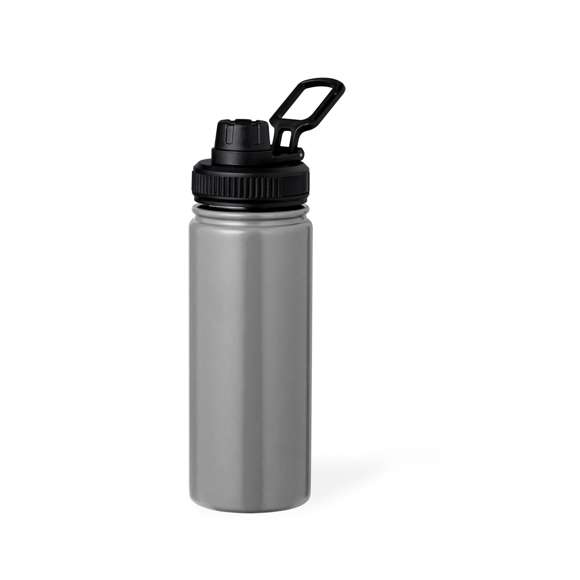 Bidón térmico de acero inox, con doble pared y 550 ml de capacidad. Incluye tapa de cierre a rosca para un óptimo sellado, con dosificador y asa para transporte ajustable. Disponible en variada gama de colores y presentado en atractiva caja de diseño kraft.
