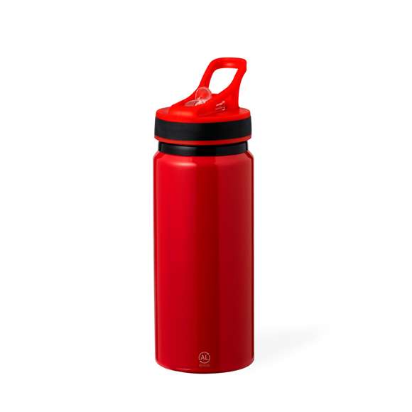 Bidón en Aluminio Reciclado de 680 ml de capacidad. Sistema de fácil apertura libre de BPA con dosificador de pajita y asa de transporte a juego. Con logotipo Aluminio Reciclado. Disponible en variada gama de colores brillantes y presentado en atractiva caja de diseño kraft. El Aluminio Reciclado es un material con posibilidades de reciclaje casi infinitas, sin perder sus propiedades originales y consumiendo menos energía en este proceso.Certificación GRS (Global Recycled Standard / Estándar de Reciclaje Global), que garantiza el origen reciclado del material usado para fabricar el producto.