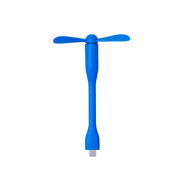 Práctico ventilador flexible, con conexión Tipo C y compatible con multitud de dispositivos. Con suave tacto goma y disponible en varios colores. Presentado en caja individual de diseño kraft.