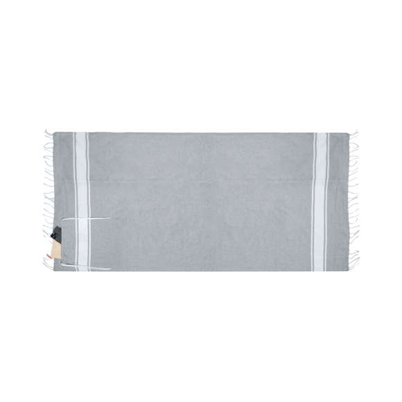 Mochila pareo de 180x90cm en resistente algodón reciclado de 170g/m2 en variados colores. Con plegado especial que la convierte en mochila de cuerdas para cómodo transporte. Con logotipo algodón reciclado en etiqueta exterior. Presentado en bolsa individual.