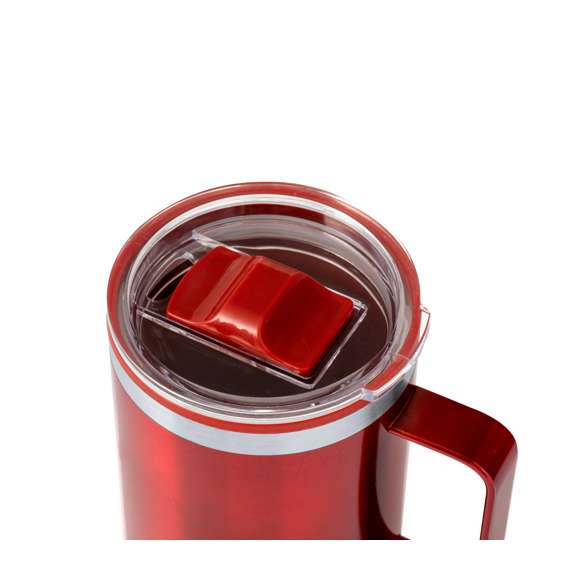Taza térmica de sobremesa fabricada en acero inox reciclado, con doble pared y aislamiento de 400 ml. Incluye tapa con dosificador y abrefácil. Disponible en variada gama de colores metalizados. Con logotipo Acero Inox Reciclado. Presentada en atractiva caja de diseño kraft.El acero es uno de los materiales más demandados y que puede encontrarse casi en todas partes, desde productos de uso diario a grandes construcciones. Con innumerables propiedades, entre las que cabe destacar la durabilidad y su alto grado de reutilización, convirtiéndolo en una alternativa muy valorada en soluciones de sostenibilidad. Debidamente tratado, permite obtener nuevos recursos de infinita utilización.