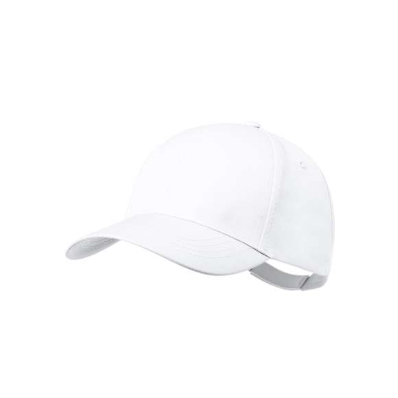 Gorra de 6 paneles en poliéster RPET. Ajustable por el cierre de velcro y disponible en variada gama de colores. Etiqueta distintiva de RPET. El material RPET se elabora a partir de plástico reciclado, para así fomentar la reutilización de residuos plásticos y ayudar a la sostenibilidad del planeta.