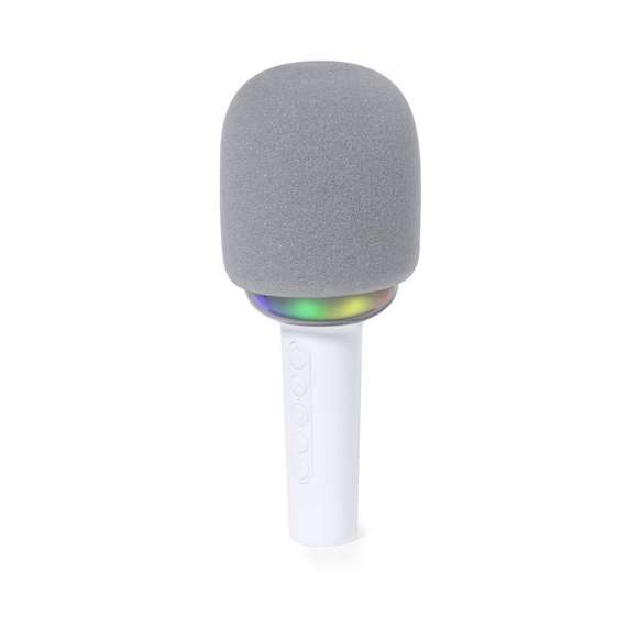 Descubre la libertad de la música con el altavoz micrófono portátil, con conexión Bluetooth y fabricado en resistente ABS. Con espuma protectora gris y luces LED multicolor que añaden un toque vibrante, este dispositivo es perfecto para animar cualquier ocasión. Botones integrados en el mango para controlar fácilmente todas las funciones que ofrece, efectos de eco, multitud de conexiones y ranura para tarjetas Micro SD de hasta 32 GB. Potencia de sonido de 5W y batería recargable de 1.200 mAh, con cable Tipo C (incluido) que asegura horas de entretenimiento. Presentado en caja de diseño kraft, con manual de instrucciones en español e inglés.