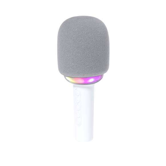 Descubre la libertad de la música con el altavoz micrófono portátil, con conexión Bluetooth y fabricado en resistente ABS. Con espuma protectora gris y luces LED multicolor que añaden un toque vibrante, este dispositivo es perfecto para animar cualquier ocasión. Botones integrados en el mango para controlar fácilmente todas las funciones que ofrece, efectos de eco, multitud de conexiones y ranura para tarjetas Micro SD de hasta 32 GB. Potencia de sonido de 5W y batería recargable de 1.200 mAh, con cable Tipo C (incluido) que asegura horas de entretenimiento. Presentado en caja de diseño kraft, con manual de instrucciones en español e inglés.
