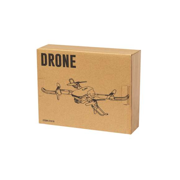 Dron en resistente material ABS. Con conectividad Wi-Fi, modo de grabación de vídeo y captura de fotos. Manejo del dron desde dispositivo móvil -APP compatible con iOS y Android- o bien mediante mando a distancia -incluido-. Con modo de vuelo automático -auto hover- que deja el dron suspendido en el aire. Batería de 600 mAh, recargable mediante cable Micro USB -incluido- y mando a distancia alimentado con pilas -3xAAA no incluidas-. Incluye estuche con recambios: 4 hélices, 4 protectores y destornillador, con cierre de cremallera e interior de espuma troquelado. Presentado en atractiva caja de diseño kraft, con manual de instrucciones en español e inglés .