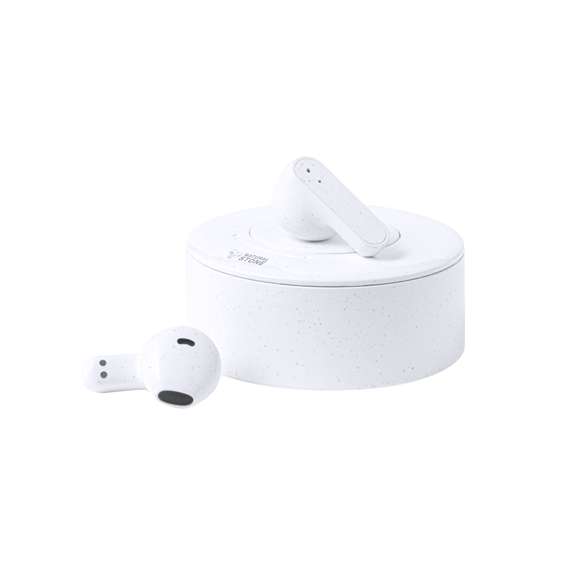 Auriculares intraurales fabricados con extractos de piedra natural en combinación con resistente ABS. Con conexión Bluetooth 5.3 y batería integrada de litio, con 30 mAh en cada auricular. De diseño ergonómico, con botón de control táctil en el auricular y función manos libres. Base de 250 mAh de capacidad e indicador LED de estado de carga, con cable de carga Tipo C incluido. Presentación en caja individual de diseño kraft, con manual de instrucciones en español e inglés.Fabricados con extractos de piedra natural, ayudando a la reducción del uso de plásticos, además de proporcionar un acabado suave y resistente.Las capacidades mostradas en todas nuestras baterías auxiliares externas son reales, incorporando todas ellas baterías de grado A y no recicladas, con una vida útil de al menos 500 ciclos de carga y según normativa CE.Además, están fabricados conforme a los estándares RoHS y en cumplimiento con los siguientes requisitos de seguridad:Sistema de protección contra sobrecarga del power bank.Sistema de protección contra descarga completa que proporciona una mayor durabilidad del power bank.Sistema de bloqueo para evitar cortocircuitos.Sistema de transferencia de carga constante, acorde con la capacidad del dispositivo de destino.
