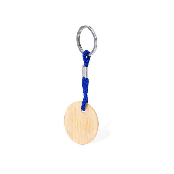 Práctico llavero redondo, fabricado en bambú, con cordón en variados colores. Es ideal para el marcaje en láser. Materiales como el bambú fomentan la utilización de materias primas naturales, reduciendo las emisiones contaminantes. Proviene de una planta de gran resistencia y versatilidad, con crecimiento y regeneración rápidos, siendo una excelente alternativa al uso de madera tradicional.