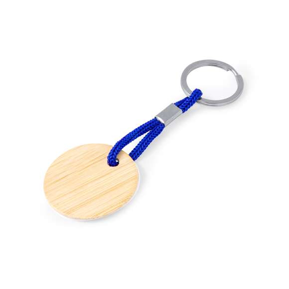 Práctico llavero redondo, fabricado en bambú, con cordón en variados colores. Es ideal para el marcaje en láser. Materiales como el bambú fomentan la utilización de materias primas naturales, reduciendo las emisiones contaminantes. Proviene de una planta de gran resistencia y versatilidad, con crecimiento y regeneración rápidos, siendo una excelente alternativa al uso de madera tradicional.