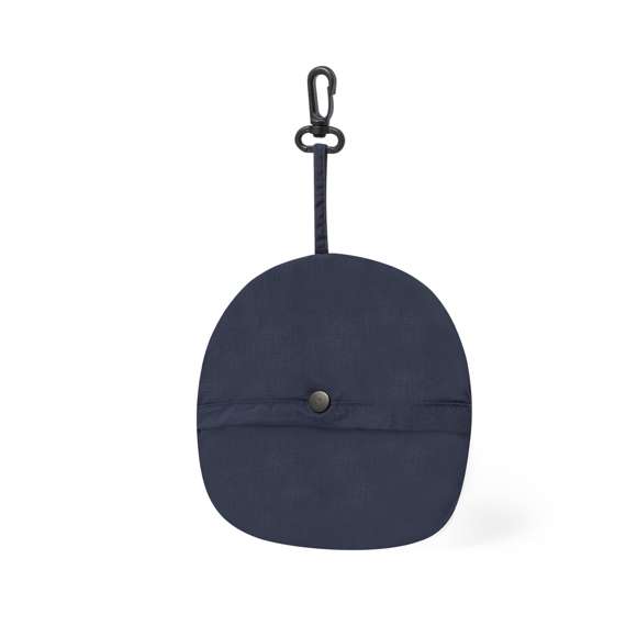 Gorro plegable tipo bob, fabricado en suave microfibra, con práctico sistema de plegado sobre sí mismo. Incluye cintas exteriores para la cabeza y el cuello, con cierres ajustables para garantizar la máxima comodidad al llevarte puesto. De tamaño compacto una vez plegado, con cierre de corchete y mosquetón de plástico giratorio para engancharlo en cualquier parte. Disponible en variada gama de colores.