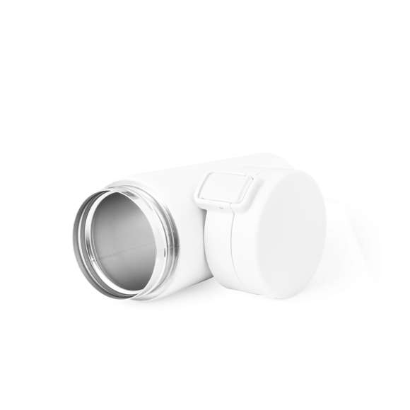Vaso térmico de acero inox, con doble pared y 380 ml de capacidad. Incluye tapa con cierre a rosca para un óptimo sellado y dosificador. Disponible en variada gama de colores y presentado en atractiva caja de diseño kraft.