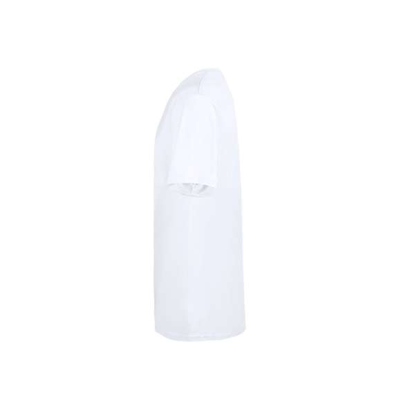 Camiseta de adulto confeccionada en suave 100% algodón de 160g/m2. Con diseño tubular sin costuras lateras y cuello redondo. Disponible en color blanco y en tallas S, M, L, XL, XXL, 3XL.