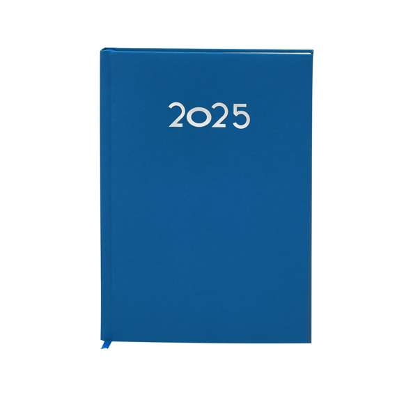 Agenda de tamaño B5 acabada en suave y resistente PU. Con cubiertas rígidas. Incluye caja kraft de presentación.Diseño página día y marcapáginas de tela. En 2 idiomas: castellano e inglés.