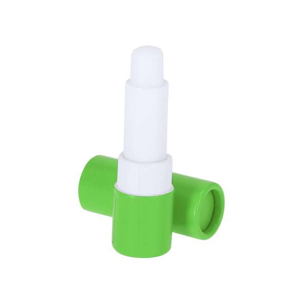 Bálsamo labial fabricado en cartón reciclado con certificado FSC. Aroma vainilla. Protección SPF15. Dermatológicamente testado. Distintivo FSC sobre el envase.