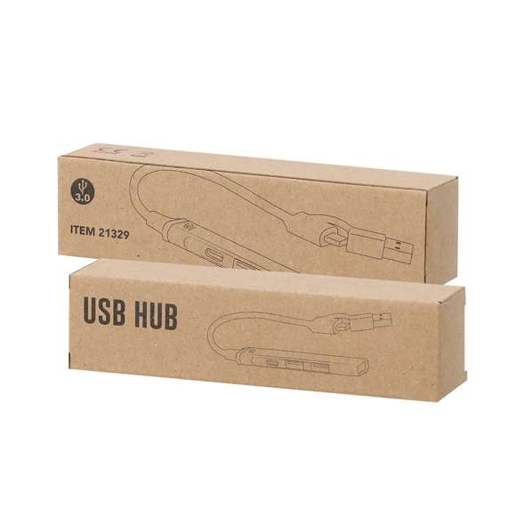 Puerto USB fabricado en Aluminio Reciclado. Con conexión dual USB/Tipo C y 4 puertos: 1 conexión Tipo C 3.0 y 3 puertos USB. Con distintivo Aluminio Reciclado. El aluminio reciclado es un material con posibilidades de reciclaje casi infinitas, sin perder sus propiedades originales y consumiendo menos energía en este proceso. Certificación GRS (Global Recycled Standard / Estándar de Reciclaje Global), que garantiza el origen reciclado del material usado para fabricar el producto.