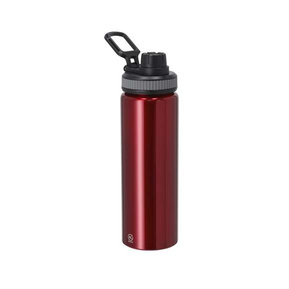 Bidón de Aluminio Reciclado con 800 ml de capacidad. Incluye tapadera color negro con sistema de cierre a rosca, agarre de silicona gris para un óptimo sellado, dosificador y asa para transporte ajustable. Incluye distintivo Aluminio Reciclado.El aluminio reciclado es un material con posibilidades de reciclaje casi infinitas, sin perder sus propiedades originales y consumiendo menos energía en este proceso.Certificación GRS (Global Recycled Standard / Estándar de Reciclaje Global), que garantiza el origen reciclado del material usado para fabricar el producto.