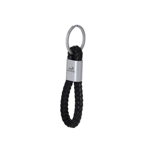 Elegante llavero con cordón de PU trenzada. Incluye pieza central de aleación en color mate, especialmente diseñada para marcaje en láser.