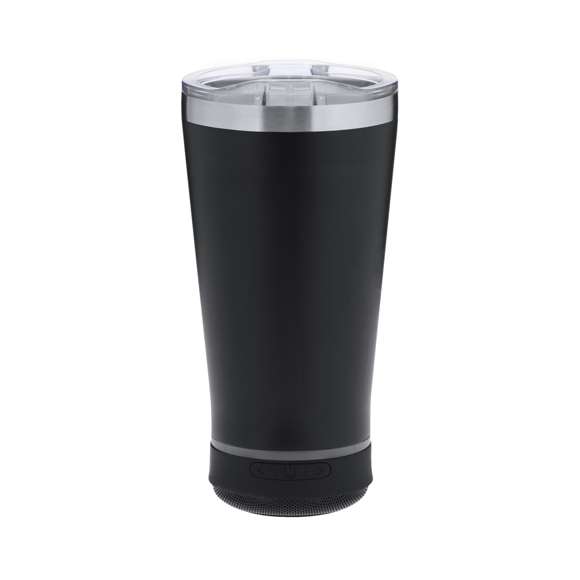 Vaso Térmico con Altavoz Bluetooth 5.3 de 3W integrado. Con 440 ml de capacidad y fabricado en acero inoxidable de doble pared, asegurando una durabilidad máxima y un excelente mantenimiento de la temperatura de las bebidas, ya sean frías o calientes. Es ideal para tener en tu escritorio, mesa o en cualquier superficie donde disfrutar tranquilamente de tu bebida favorita. Con dosificador en tapadera y abre fácil, libre de BPA. Cuenta con base antideslizante a juego, que proporciona una mayor estabilidad. El altavoz Bluetooth integrado en la base del vaso es fácilmente extraíble gracias a su sistema de rosca, e incluye iluminación inteligente LED RGB, que se sincroniza al ritmo de la música, creando una experiencia visual y auditiva única. Además, la función manos libres permite atender llamadas sin necesidad de dejar lo que se está haciendo.