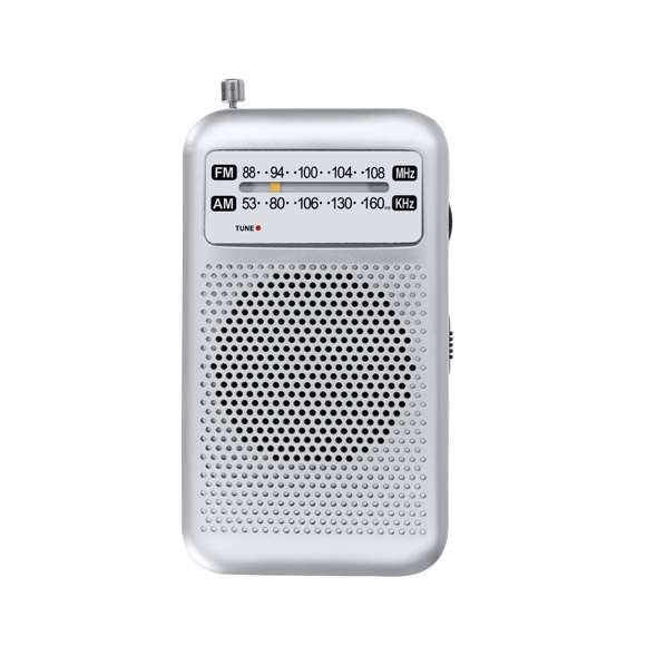 Radio de diseño vintage. Con altavoz de 3W de potencia. Opciones AM/FM con sintonización manual. Incluye botón de control de volumen y antena extensible. Dispone de salida jack de 3,5 mm. Alimentación a pilas (2xAA no incluidas).