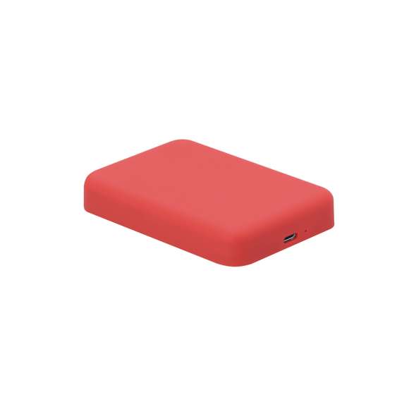 Batería auxiliar externa de 5.000 mAh con carga inalámbrica de 5W con fijación magnética Magsafe, permitiendo usar el dispositivo mientras se está cargando. Fabricada en ABS y acabado gomoso. Compatible con dispositivos equipados con tecnología de carga inalámbrica Qi.Las capacidades mostradas en todas nuestras baterías auxiliares externas son reales, incorporando todas ellas baterías de grado A y no recicladas, con una vida útil de al menos 500 ciclos de carga y según normativa CE. Además, están fabricadas conforme a los estándares RoHS y en cumplimiento con los siguientes requisitos de seguridad:Sistema de protección contra sobrecarga del power bank. Sistema de protección contra descarga completa que proporciona una mayor durabilidad del power bank. Sistema de bloqueo para evitar cortocircuitos. Sistema de transferencia de carga constante, acorde con la capacidad del dispositivo de destino.