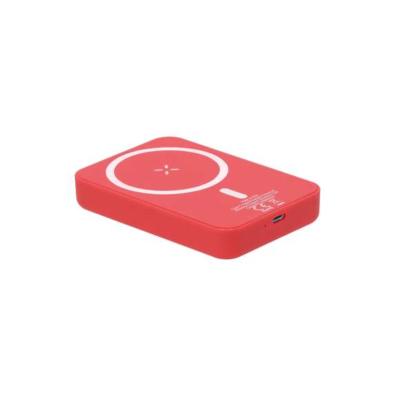 Batería auxiliar externa de 5.000 mAh con carga inalámbrica de 5W con fijación magnética Magsafe, permitiendo usar el dispositivo mientras se está cargando. Fabricada en ABS y acabado gomoso. Compatible con dispositivos equipados con tecnología de carga inalámbrica Qi.Las capacidades mostradas en todas nuestras baterías auxiliares externas son reales, incorporando todas ellas baterías de grado A y no recicladas, con una vida útil de al menos 500 ciclos de carga y según normativa CE. Además, están fabricadas conforme a los estándares RoHS y en cumplimiento con los siguientes requisitos de seguridad:Sistema de protección contra sobrecarga del power bank. Sistema de protección contra descarga completa que proporciona una mayor durabilidad del power bank. Sistema de bloqueo para evitar cortocircuitos. Sistema de transferencia de carga constante, acorde con la capacidad del dispositivo de destino.
