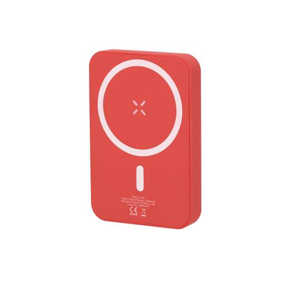 Batería auxiliar externa de 5.000 mAh con carga inalámbrica de 5W con fijación magnética Magsafe, permitiendo usar el dispositivo mientras se está cargando. Fabricada en ABS y acabado gomoso. Compatible con dispositivos equipados con tecnología de carga inalámbrica Qi.Las capacidades mostradas en todas nuestras baterías auxiliares externas son reales, incorporando todas ellas baterías de grado A y no recicladas, con una vida útil de al menos 500 ciclos de carga y según normativa CE. Además, están fabricadas conforme a los estándares RoHS y en cumplimiento con los siguientes requisitos de seguridad:Sistema de protección contra sobrecarga del power bank. Sistema de protección contra descarga completa que proporciona una mayor durabilidad del power bank. Sistema de bloqueo para evitar cortocircuitos. Sistema de transferencia de carga constante, acorde con la capacidad del dispositivo de destino.