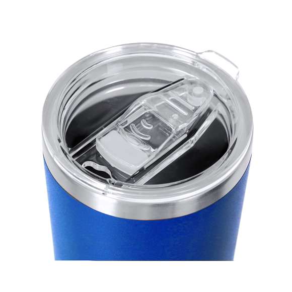 Vaso térmico fabricado en acero inox de doble pared y 530 ml de capacidad. Es ideal para tener en tu escritorio, mesa o en cualquier superficie donde disfrutar tranquilamente de tu bebida favorita. Con dosificador en tapa transparente de fácil apertura, libre de BPA. Especialmente diseñado para láser.