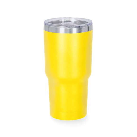 Vaso térmico fabricado en acero inox de doble pared y 530 ml de capacidad. Es ideal para tener en tu escritorio, mesa o en cualquier superficie donde disfrutar tranquilamente de tu bebida favorita. Con dosificador en tapa transparente de fácil apertura, libre de BPA. Especialmente diseñado para láser.