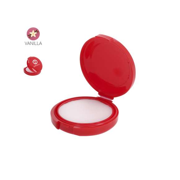 Bálsamo labial con aroma vainilla. Incluye protección SPF15. Dermatológicamente testado.