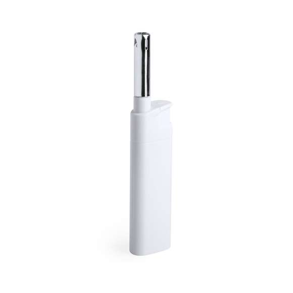 Encendedor de cocina a gas de mecanismo eléctrico. Con protección infantil, recargable y disponible en colores sólidos: negro y blanco. Servido en cajas de 50 unidades del mismo color.