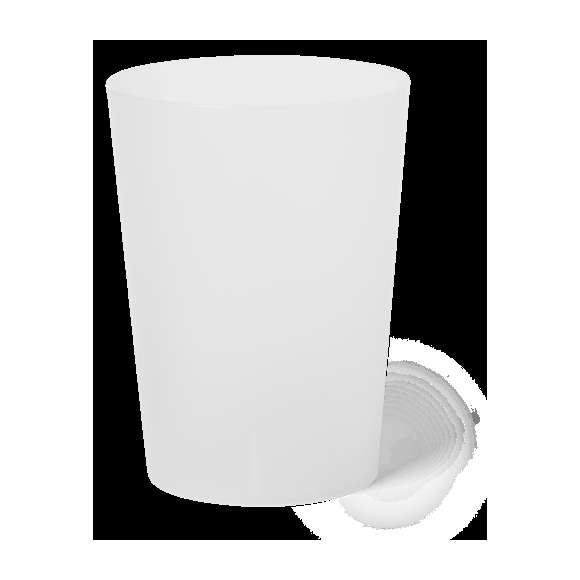 Vaso de PP de 500 ml, libre de BPA. Eco-reutilizable y de acabado frosted.Disponible manual de instrucciones en español e inglés.