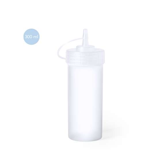  	Bote dosificador para mascotas de 300 ml en resistente material PP. Con tapón a rosca con capucha para evitar que se derrame el líquido. Indicado para mantener el entorno limpio de residuos y cumplir con las ordenanzas.