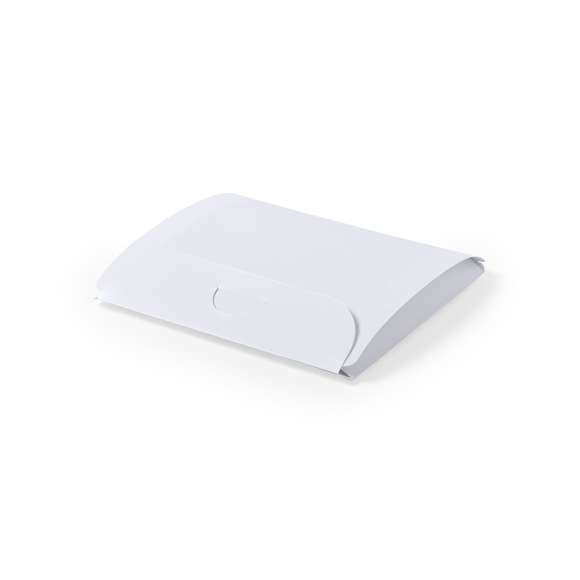 Portatodo en resistente material PP de acabado blanco mate. En tamaño XL y con práctico sistema de plegado.