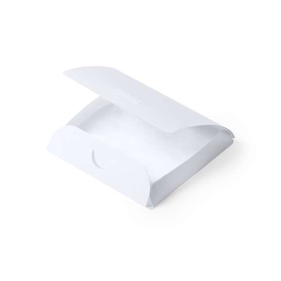Portatodo en resistente material PP de acabado blanco mate. En tamaño XL y con práctico sistema de plegado.