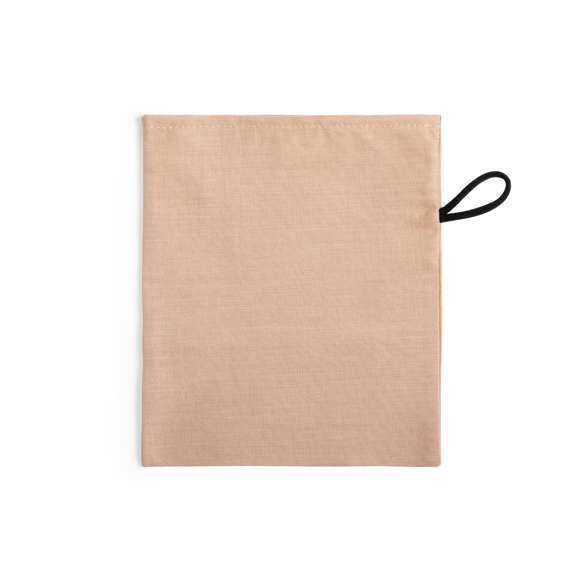Funda multiusos fabricada en tejido de alta resistencia (mezcla de algodón y poliéster), transpirable y lavable. Con elástico de plegado a juego e ideal para impresión.