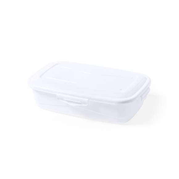  	Fiambrera de 1L de capacidad, hecha en PP de color blanco. De fabricación europea y con certificación Food Grade, garantizando la seguridad cuando los alimentos entran en contacto con el material usado para fabricar el producto. Formato rectangular, con cierre de seguridad en todos sus lados.