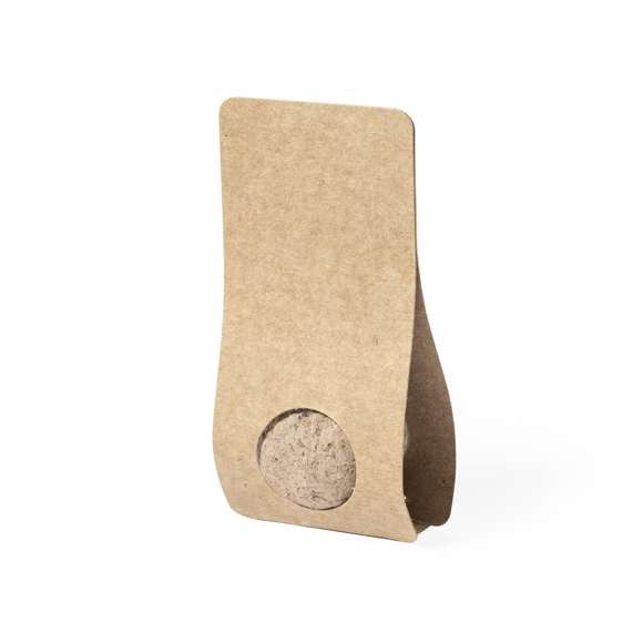 Bombón de semillas, presentado en estuche de cartón reciclado con instrucciones de plantado y distintivo Made in Europe. Flores silvestres en colores surtidos.