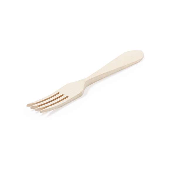 Tenedor mediano de fabricación europea y hecho en madera natural, con cómodo mango. Incluye certificación PEFC, contribuyendo así a la preservación de los bosques y la biodiversidad forestal.